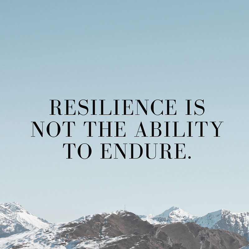 Can you build resilience?